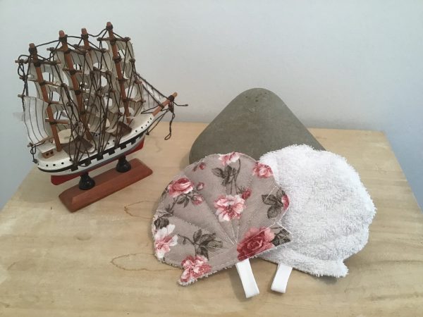 Éponge coquillage rose douce
