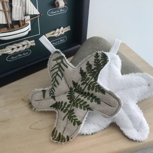 Éponge lavable étoile verte douce
