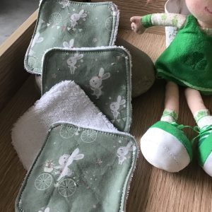 lingettes lavables lapins